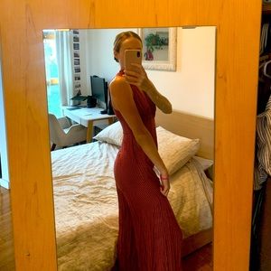 Red Anthropologie Jumpsuit